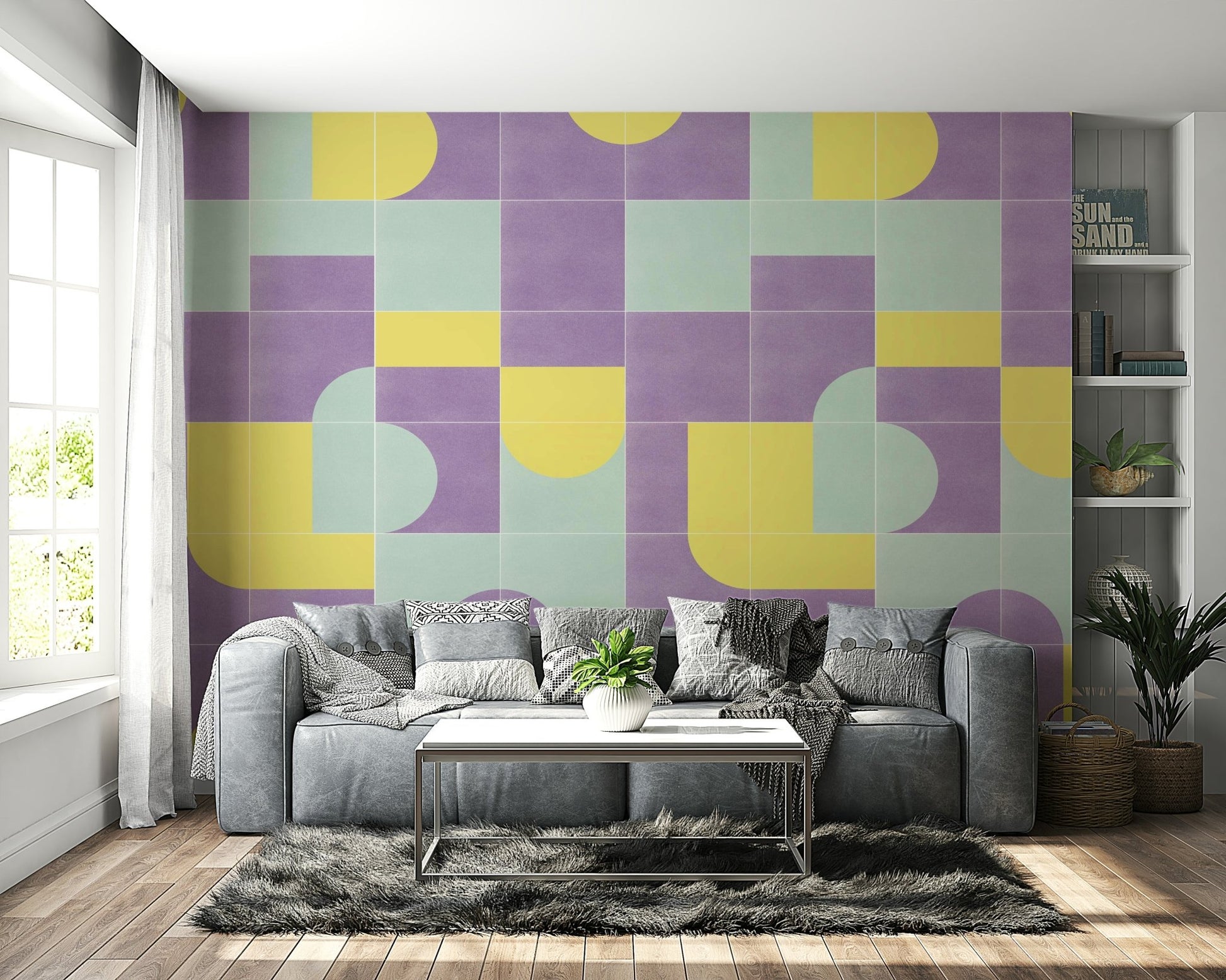 Soft retro pattern for cozy interiors

