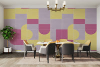 Aged effect wall mural for subtle interiors

