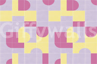 Tile-inspired wall design for relaxed spaces

