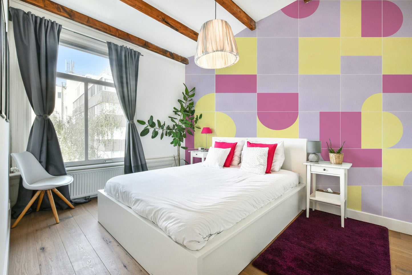 Kitchen space with Retro Tiles 08 wallpaper

