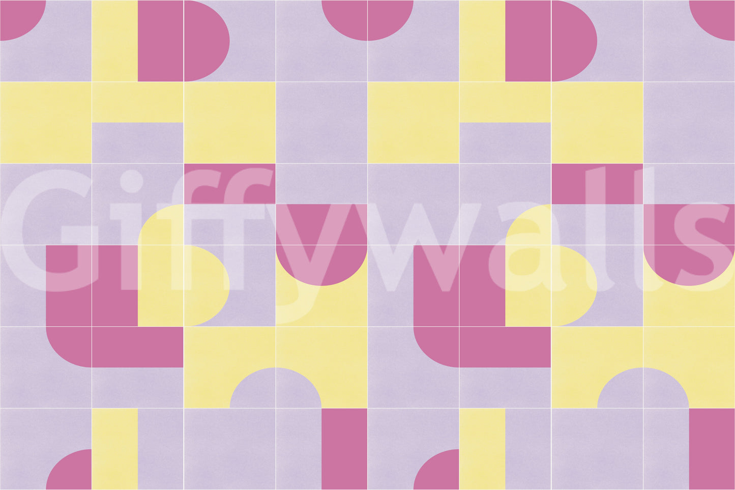 Tile-inspired wall design for relaxed spaces

