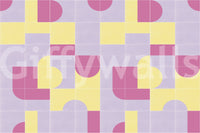 Tile-inspired wall design for relaxed spaces

