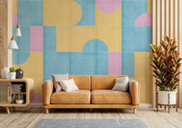 Decorative tile print wallpaper for calm walls, GD2592