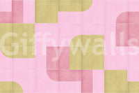Warm and relaxed tile wallpaper look