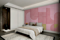 Soft-toned tile wallpaper for walls

