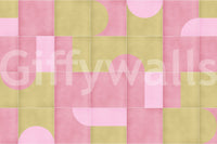 Decorative tile design wallpaper in vintage style