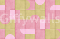 Decorative tile design wallpaper in vintage style