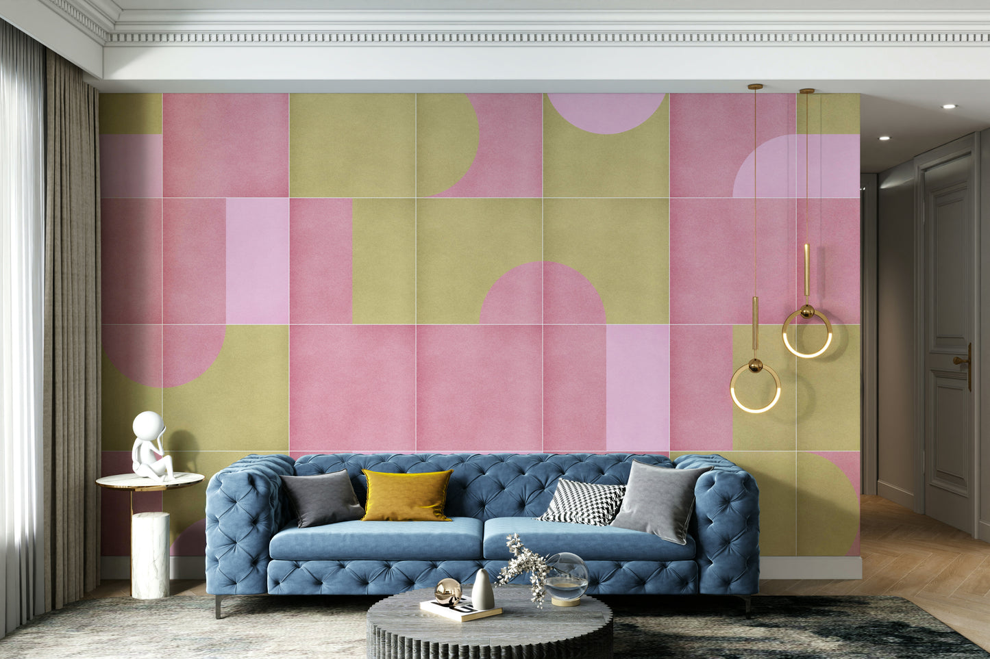 Home office with Retro Tiles 15 wall mural

