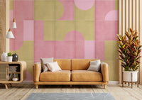 Subtle pattern wallpaper for dining area

