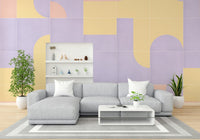 Classic retro mural for dining nook