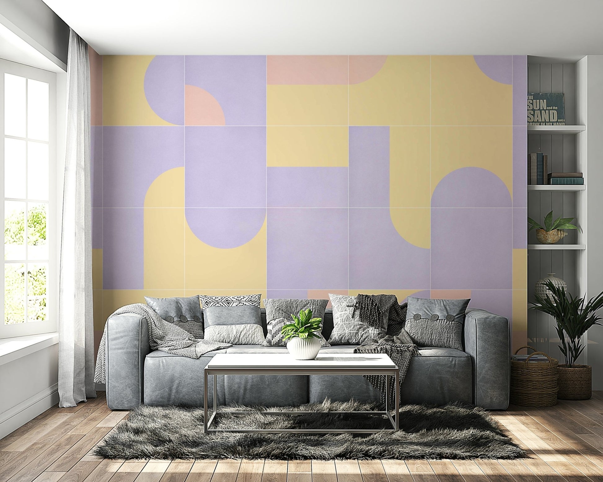 Kitchen wall with Retro Tiles 17 wallpaper