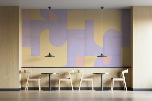 Retro Tiles 17 mural wallpaper full view