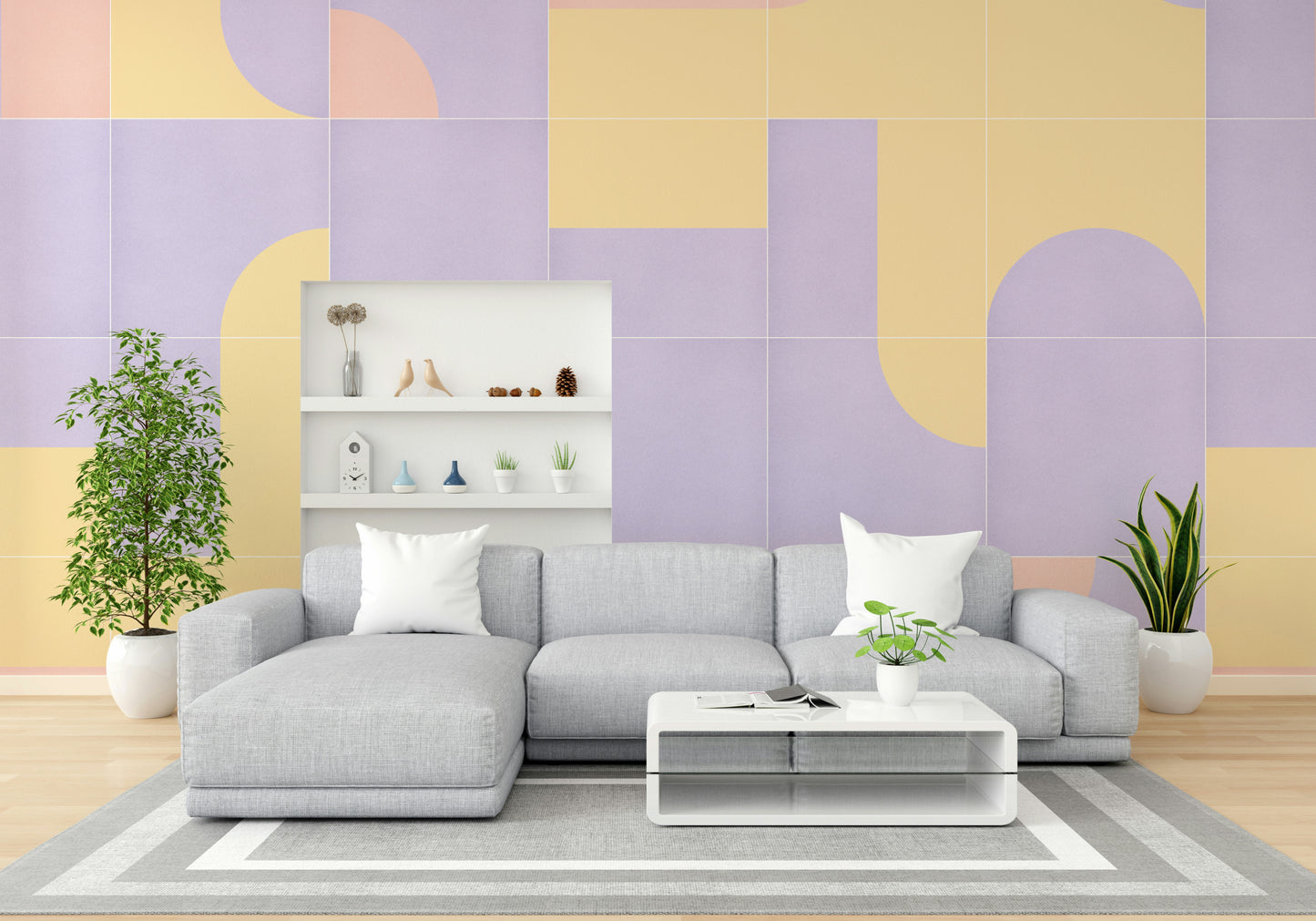 Classic retro mural for dining nook