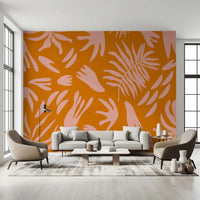 Retro Tropic Bloom Wall MuralGD9160