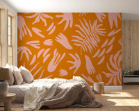 Retro Tropic Bloom Wall MuralGD9160