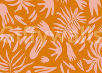 Retro Tropic Bloom Wall MuralGD9160