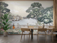 Retro Vintage River City Wallpaper Murals
