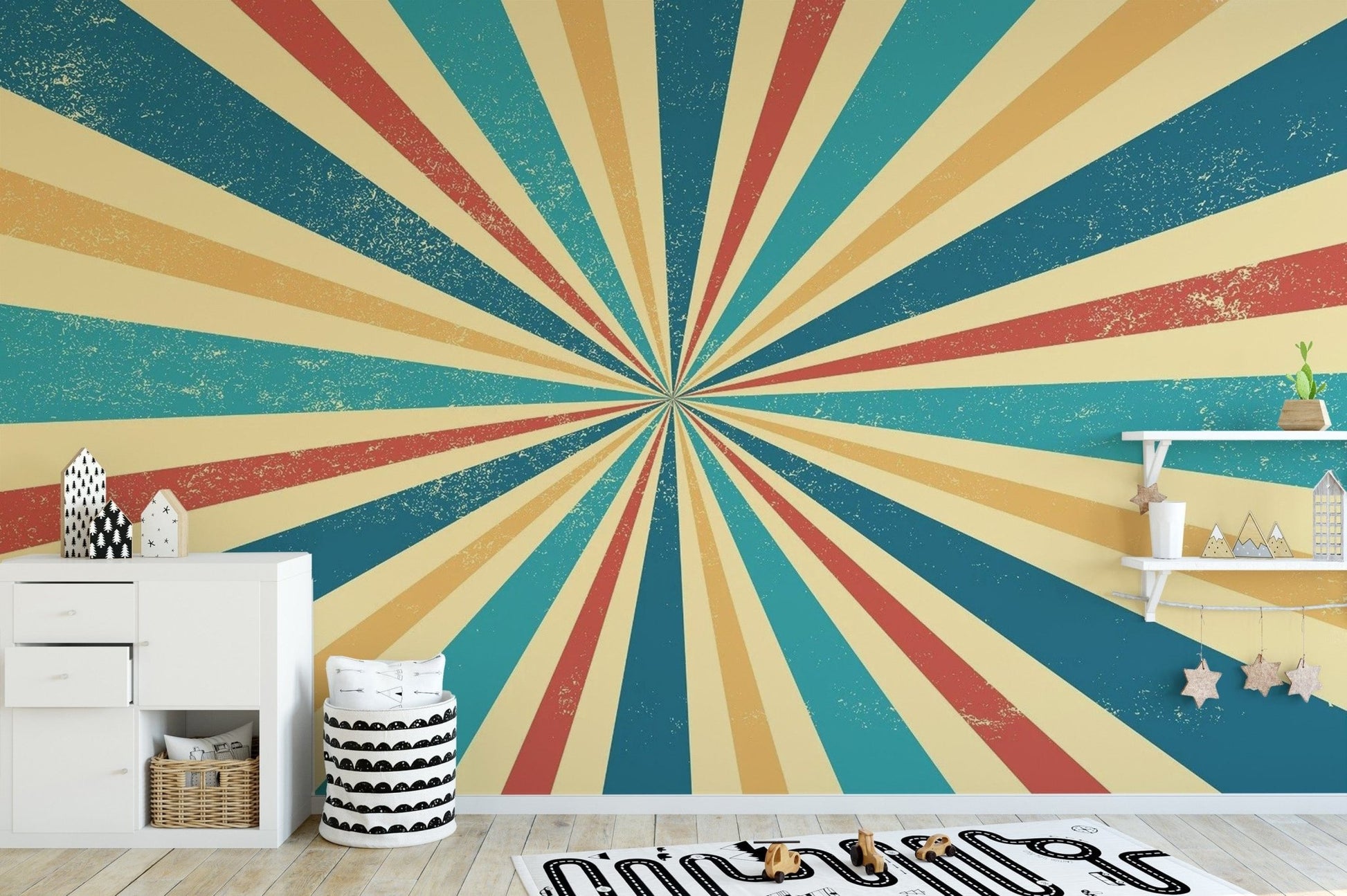 Retro Vintage Wallpaper Mural
