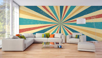 Bold Retro Vintage Wall Mural
