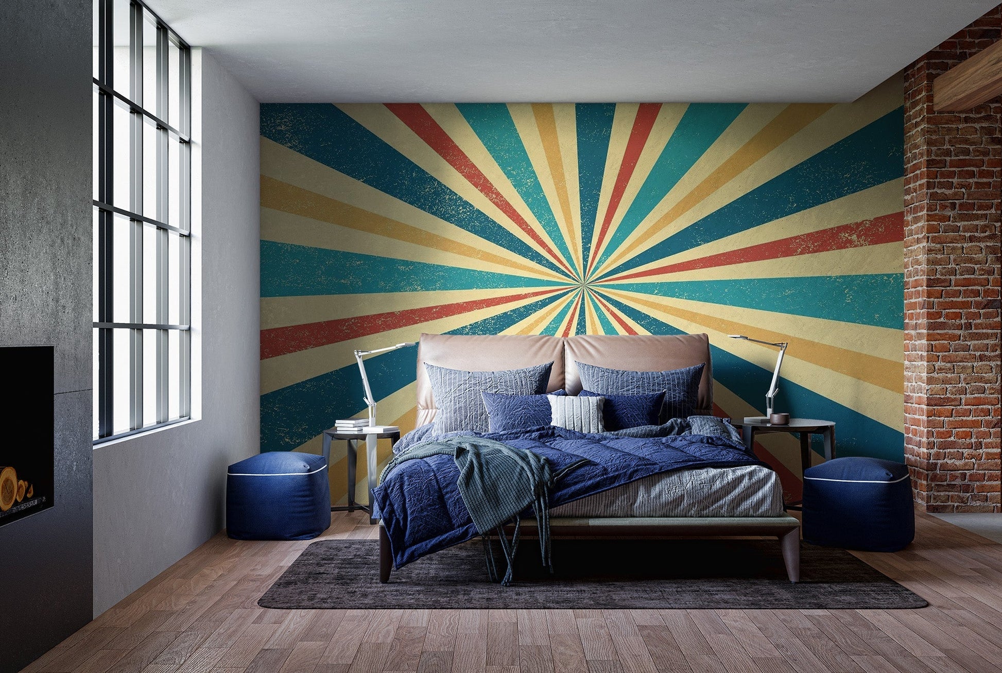 Retro Vintage Style Mural
