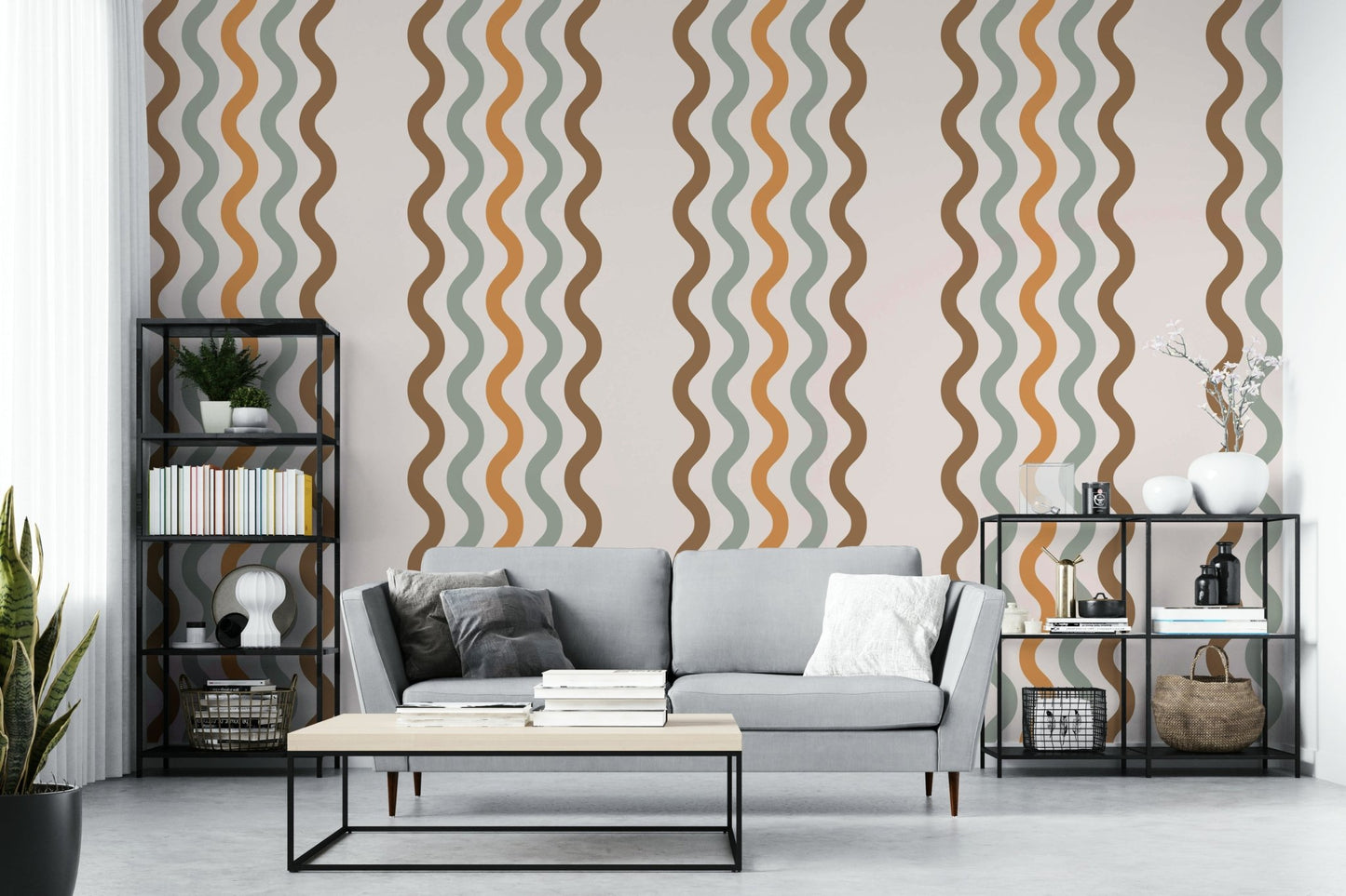The colors are soft and gentle, with a muted, retro palette.

