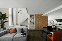 Vintage rhododendron floral pattern wallpaper

