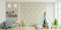 Friendly animal pattern mural, GD992