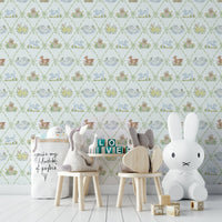 Ribbon & Bow Animal Paradise mural wallpaper, GD992