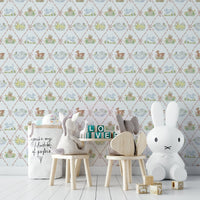Easy-apply mural wallpaper
