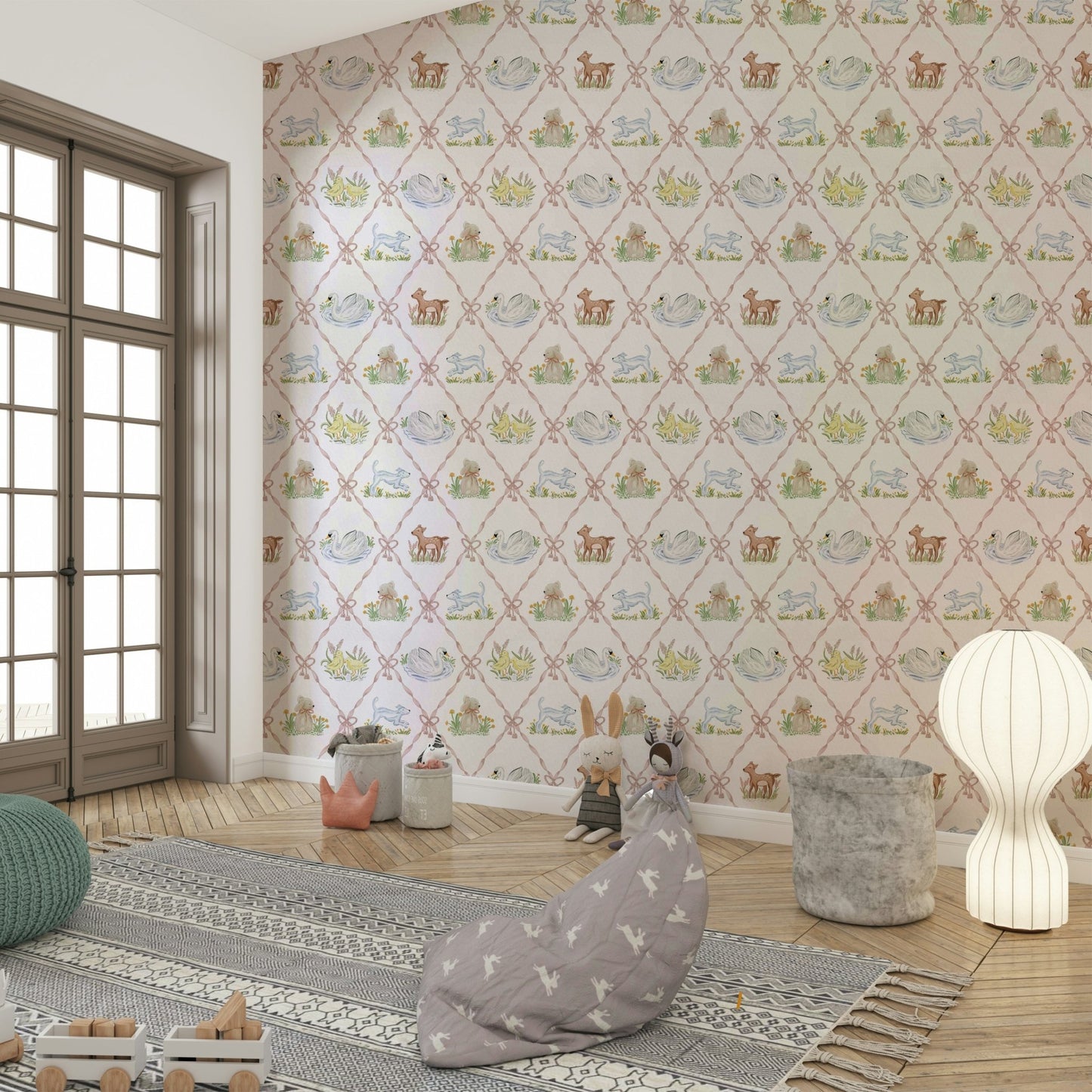 Playroom wallpaper design
