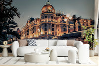 Mediterranean style Azure Riviera Nights wall mural for a feature wall.