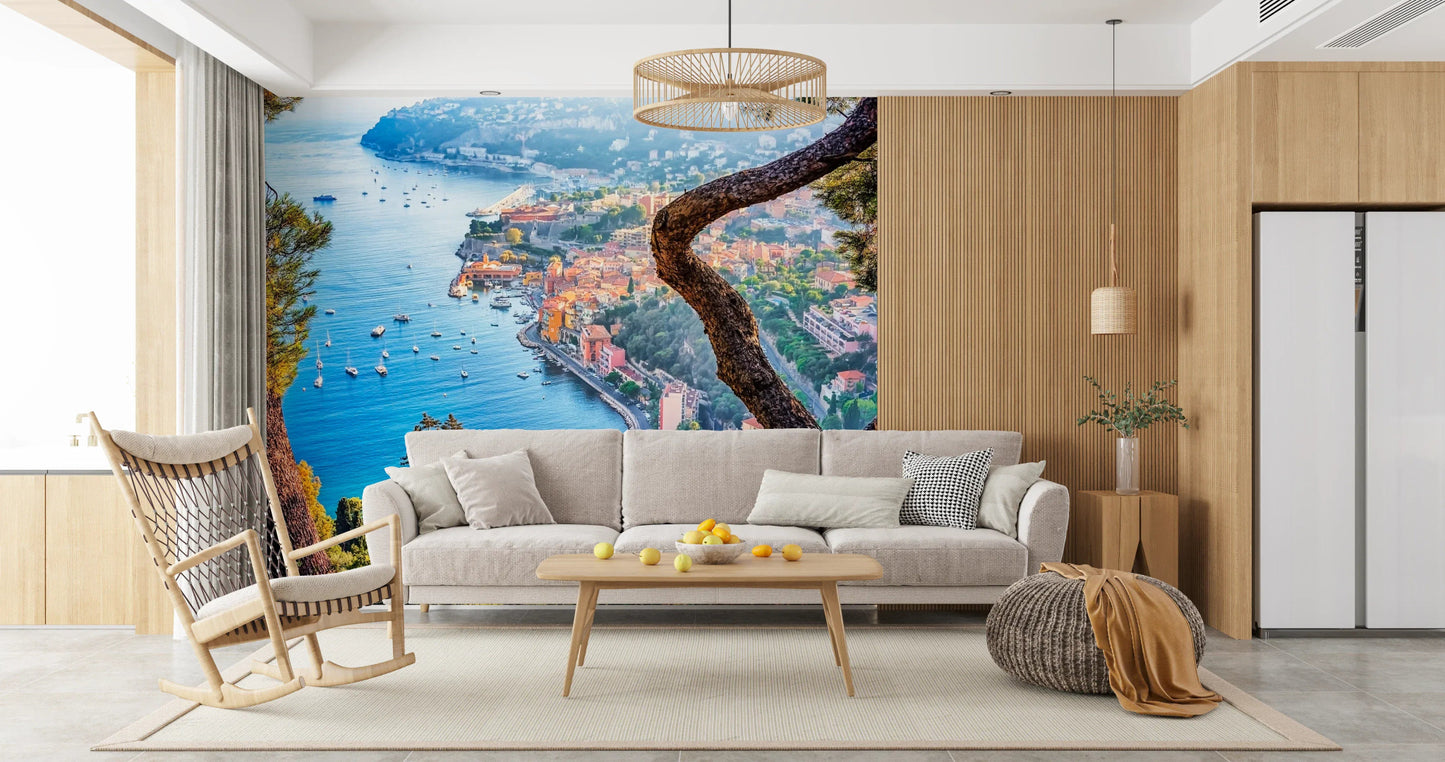 Riviera Vista Wall Mural wallpaper mural with a soft matte finish.