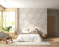Vehicle pattern wall covering for baby room