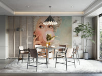 modern reinterpretation of a rococo painting

