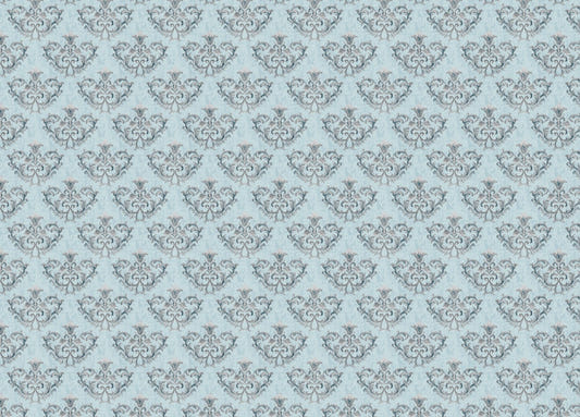 Grey Damask pattern Wallpaper