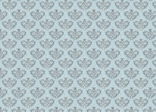 Grey Damask pattern Wallpaper