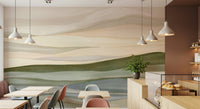 Serene Rolling Horizon wallpaper mural, perfect for a peaceful living space.