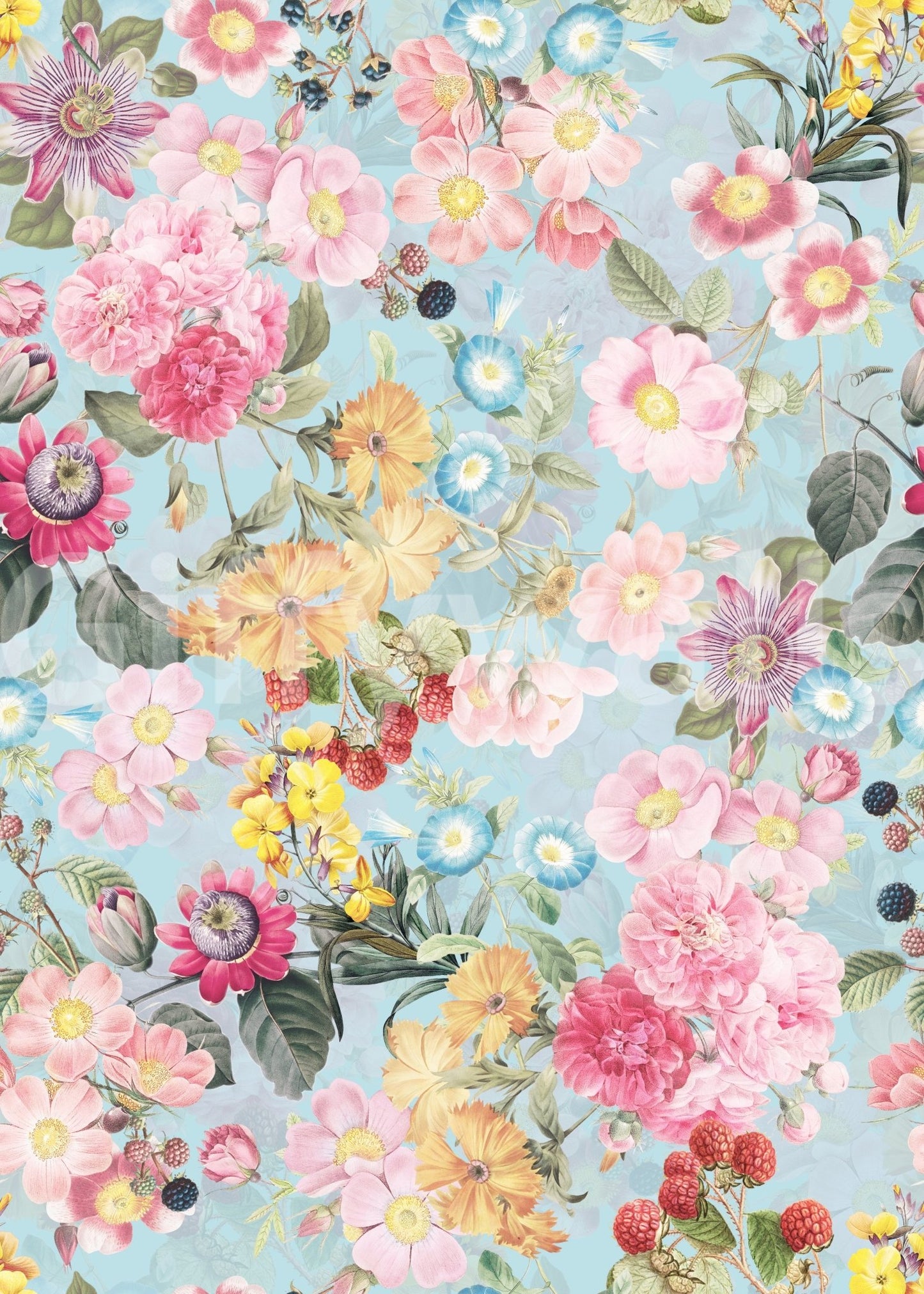 Romantic Garden Rhapsody Wallpaper⁠