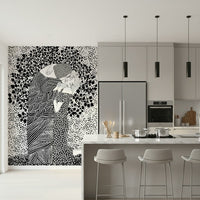 Warm hued The Kiss II Wall Mural for an elegant guest room wall mural.