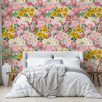 Vintage rose wallpaper for a dreamy interior., GD1353