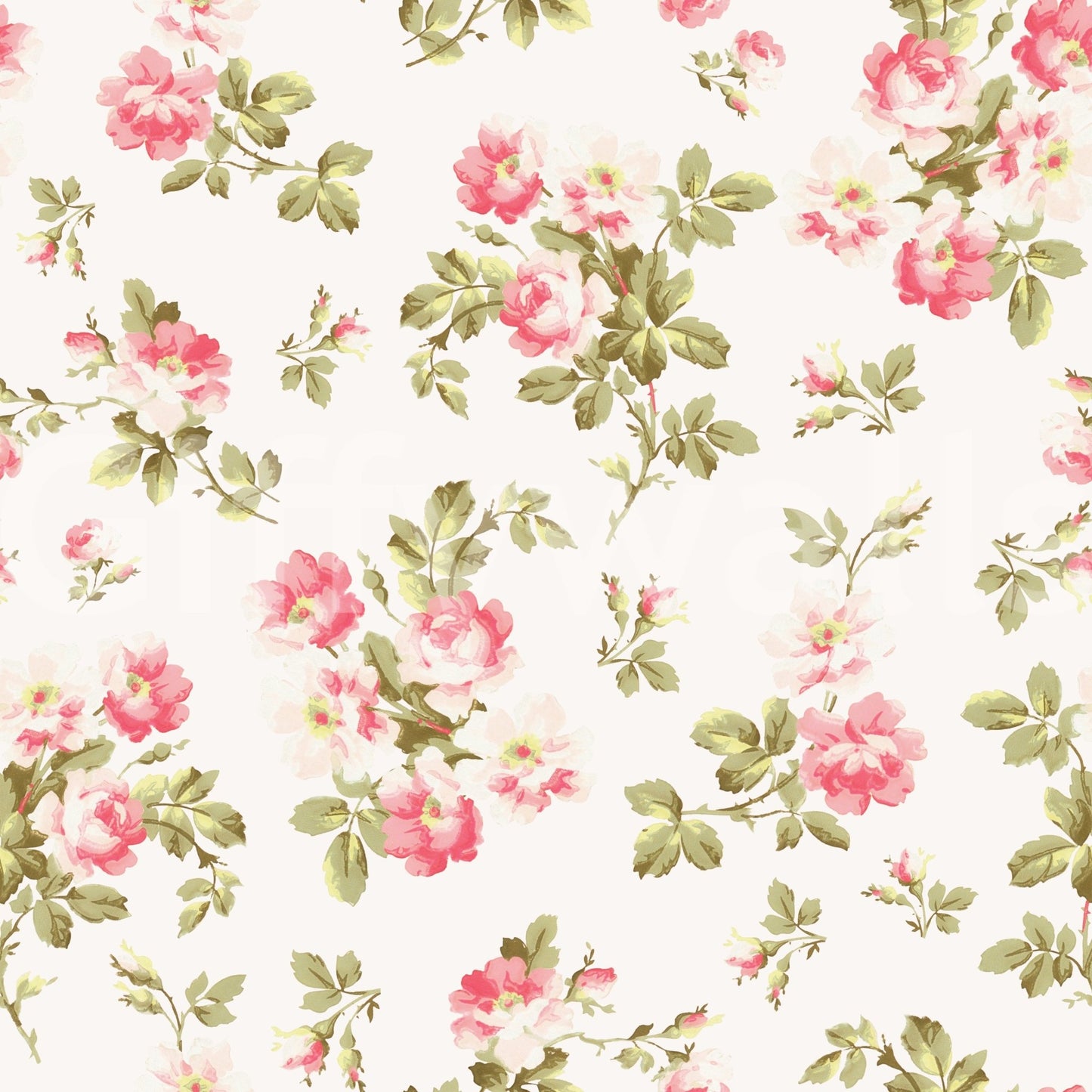 Romantic Rose Garden Wallpaper⁠