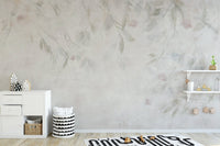 Light willow leaf botanical wallpaper
