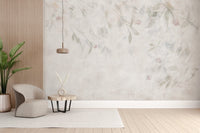 Elegant botanical wallpaper with willows
