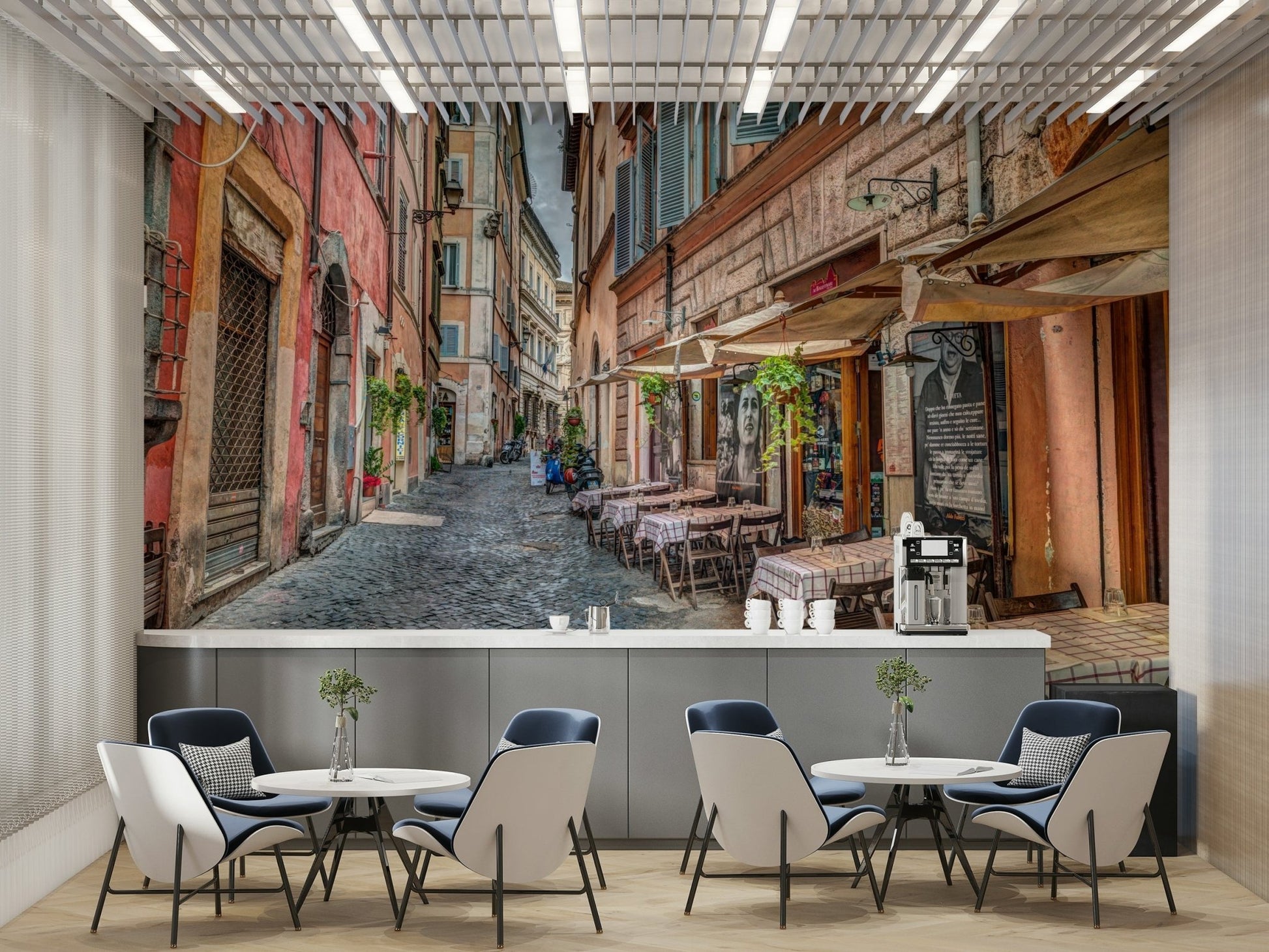 The colors are warm and inviting.

