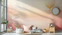 Subtle Rose Blush Sky Wall Mural for Stylish Interiors, GD1658