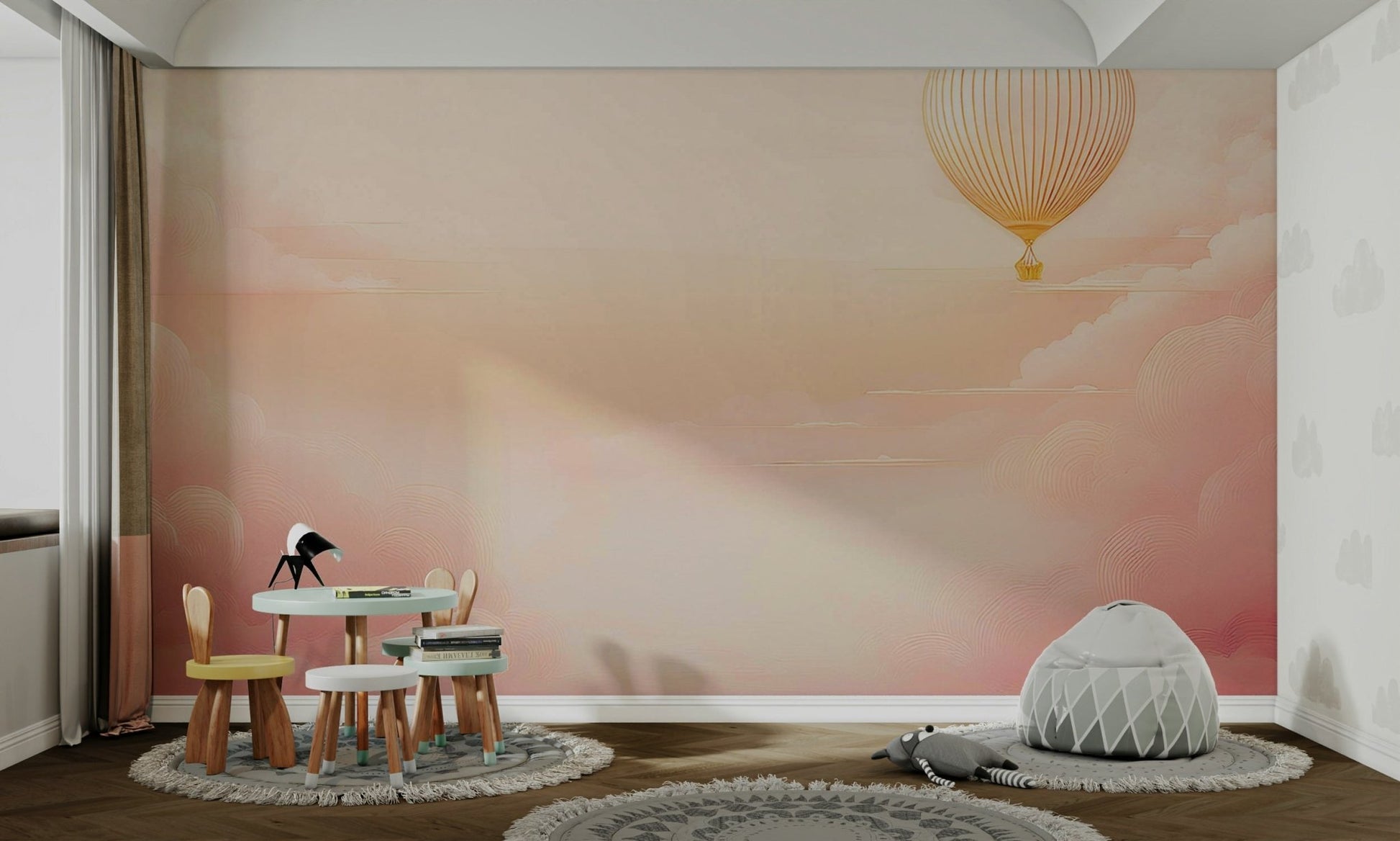 Tranquil Rose Blush Sky Mural to Enhance Your Walls, GD1658