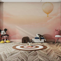 Serene Rose Blush Sky Mural for a Peaceful Atmosphere, GD1658