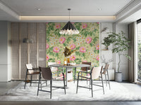 Delicate rose petals wallpaper for bedroom walls

