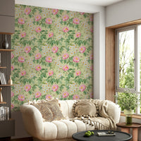 Serene rose garden wallpaper for a timeless look

