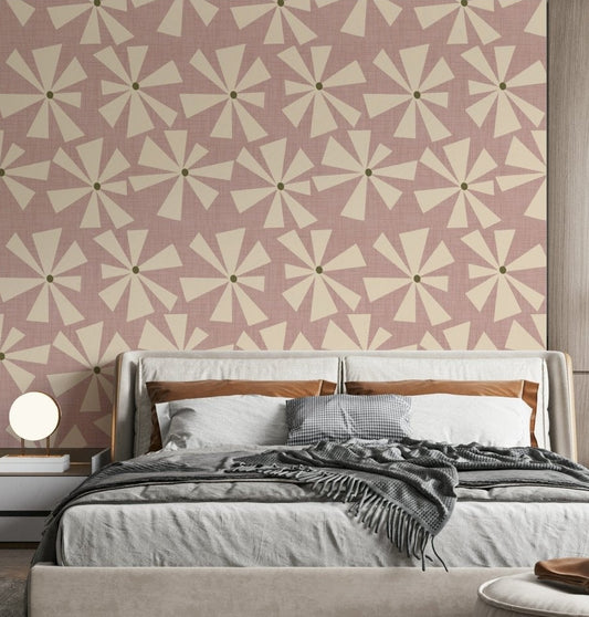 Rose Petal Pop, splendiferous modern wallpaper for walls.